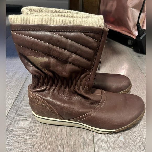 Sorel Firenzy Breve Leather Boots NEW Waterproof Size 7 - Picture 5 of 5